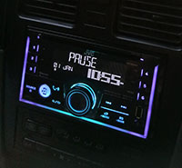 Фотография установки магнитолы JVC KW-R930BT в Toyota Caldina II